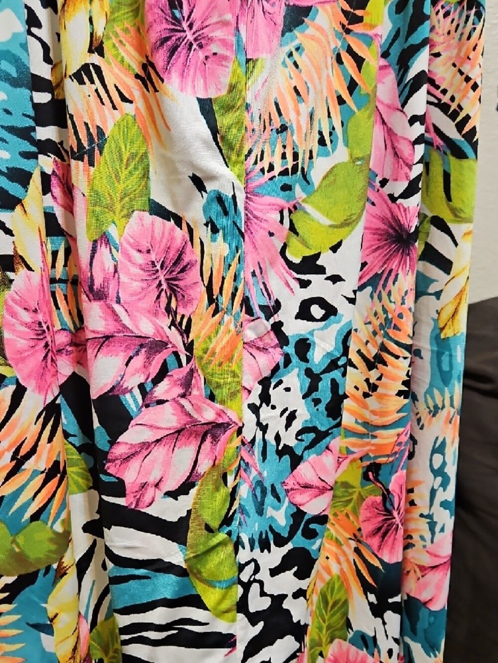 Sew In Love Multicolor Tropical Floral Tie-Shoulder Tank Top - Picture 5 of 7